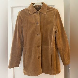 Bernardo 100% suede tan jacket